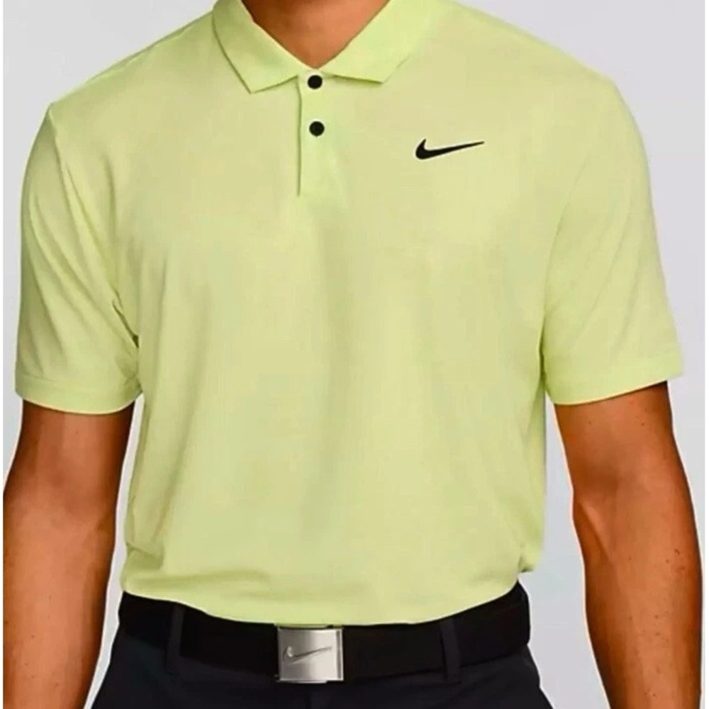 Nike Dri-FIT Tour Men's Golf Polo Shirt Yellow Lemon Twist L DV3123-736